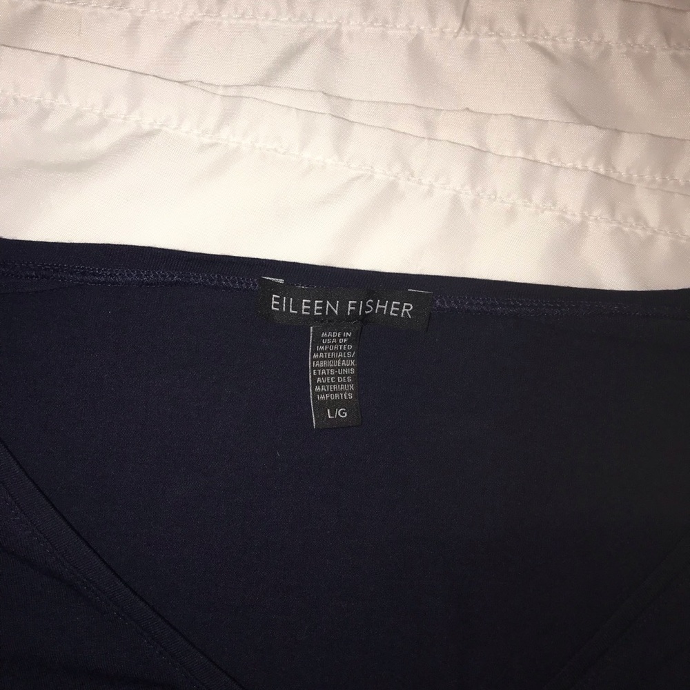 Eileen Fisher dark blue dress